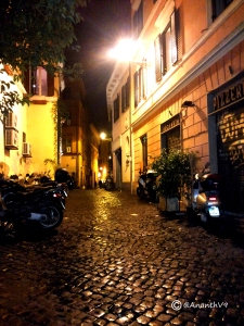 Streets of ROME by Night Ananth V