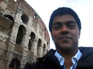 Ananth V at the Colosseum Nov 16th 2014 ROME 